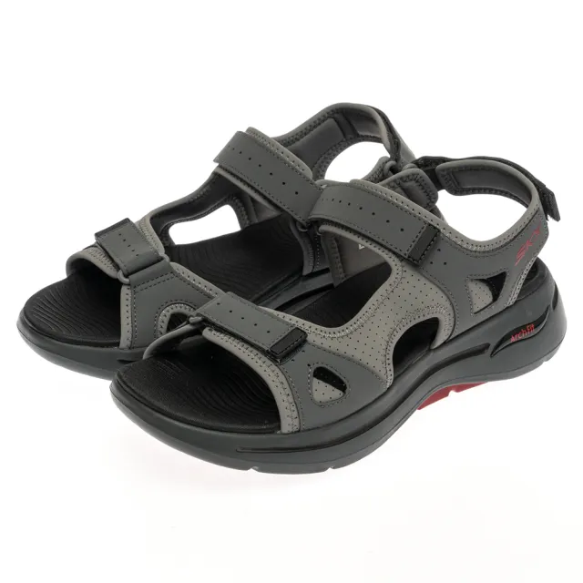 【SKECHERS】男鞋 健走系列涼拖鞋 拖鞋 瞬穿舒適科技 GO WALK ARCH FIT SANDAL(229064CCRD)