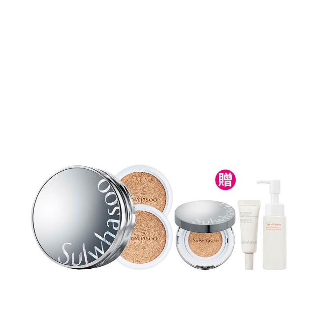 【雪花秀】官方直營 完美珍珠光精華氣墊SPF50 一盒2蕊(Sulwhasoo 柔焦版/水亮版)