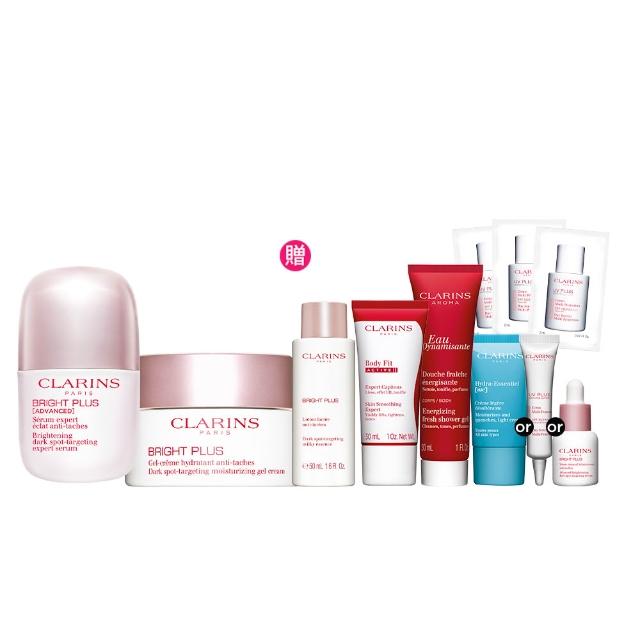 【CLARINS 克蘭詩】氧氣亮白光感精華30ml+氧氣亮白淡斑水凝霜50ml(女神亮白無限組 美白/提亮/去黃)