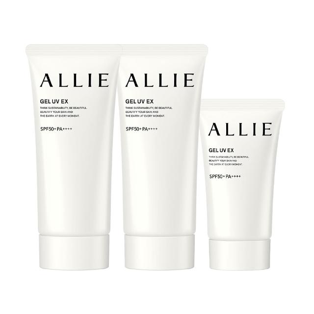 【Kanebo 佳麗寶】ALLIE 持采UV高效防曬水凝乳2大1小限量組 #海洋友善防曬(90gx2+40g)