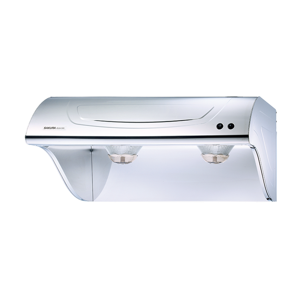  SAKURA櫻花牌 DR-3261 (型號 R-3261SXL) 斜背式抽油煙機，採用耐用不鏽鋼材質，配備翹板式開關與2段風量調整，機體尺寸890 × 565 × 355 mm，適用110V/60Hz電壓，保固1年。標準安裝設計，高效排煙適合現代廚房，確保烹飪環境清新無油煙。 