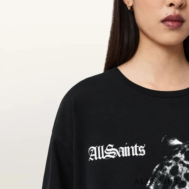 【ALLSAINTS】ZAYA 純棉寬鬆T恤式短洋裝 W053DE(舒適版型)
