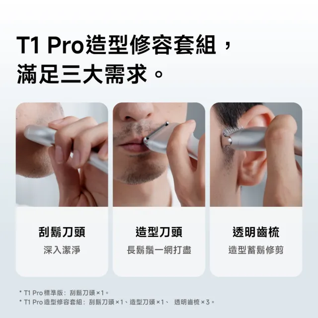 【Laifen 徠芬】T1 Pro 往復式電動刮鬍刀(總續航120分鐘  快充1分鐘可用8分鐘)