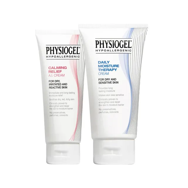 【PHYSIOGEL 潔美淨】雙星舒敏修護1+1組(AI乳霜100ml+層脂質乳霜150ml)