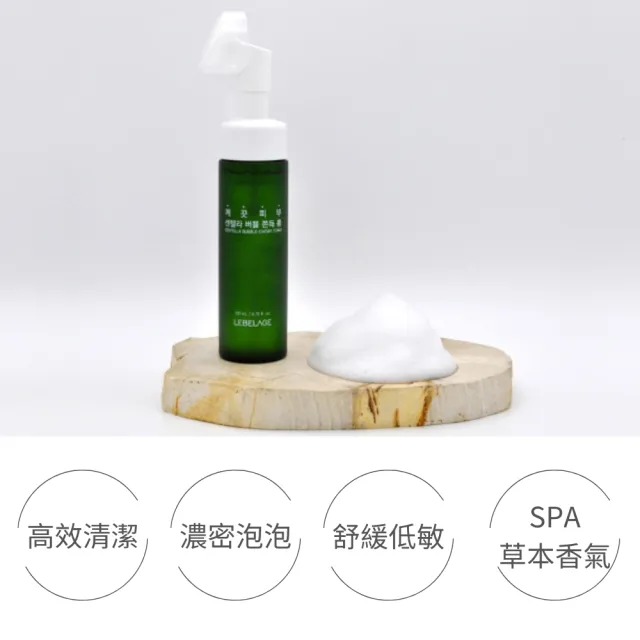 【LEBELAGE 蕾浿雷】韓國LEBELAGE洗顏慕斯200mlx2入(積雪草舒緩/維他命B5穩膚)
