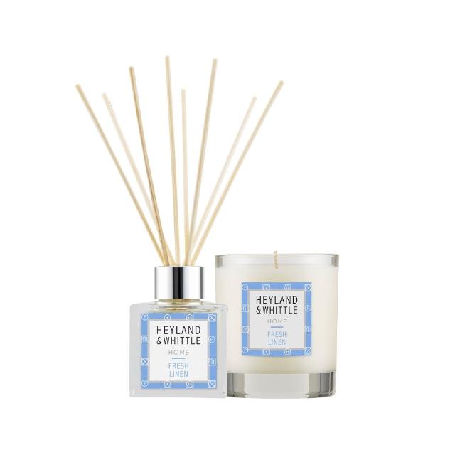 【H&W 英倫薇朵】HOME簡約香氛1+1限時優惠組(擴香瓶100mL+香氛燭230g)