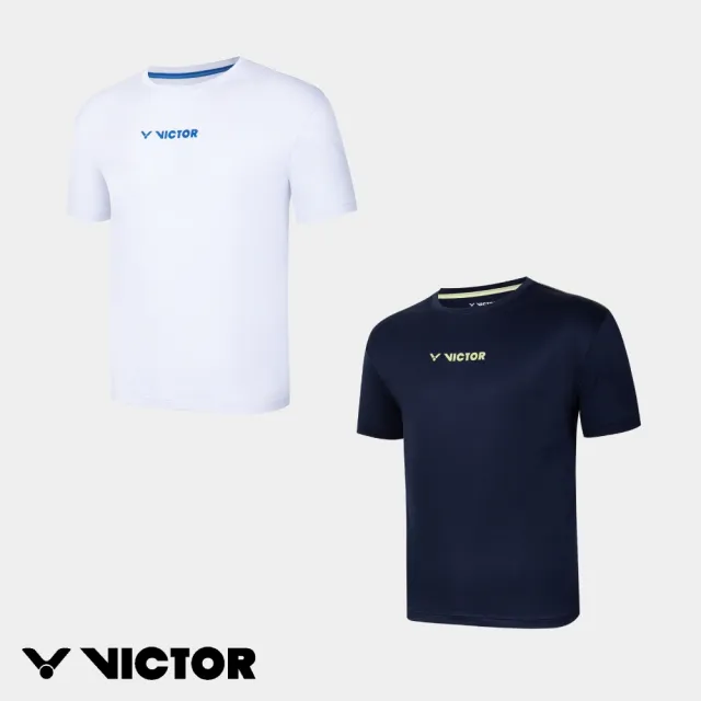 【VICTOR 勝利體育】針織T恤 中性款(T-2609 A/B 白/藍)