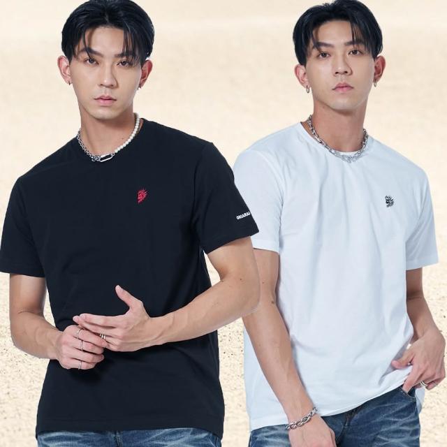 【BLUE WAY】男裝 鬼洗 買一送一 圓領 兩件組 短袖 上衣 背心-多款選