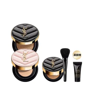 【YSL】官方直營 超模恆久完美氣墊雙入組(粉氣墊12g+全新皮革氣墊12g)