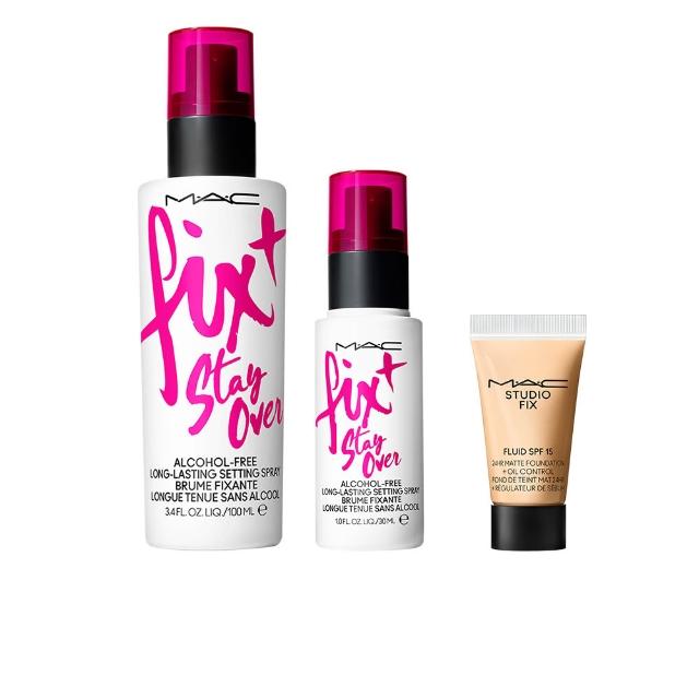 【M.A.C】FIX+超持妝零暗沉水噴霧家族組(FIX+超持妝零暗沉定妝噴霧100ml+30ml)