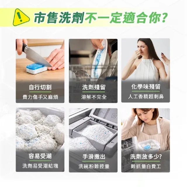 【gc clean】桌上型洗碗機專用小小錠36錠x10(洗碗錠/奶瓶清潔/無色素/無香精/防潮鋁膜包裝)
