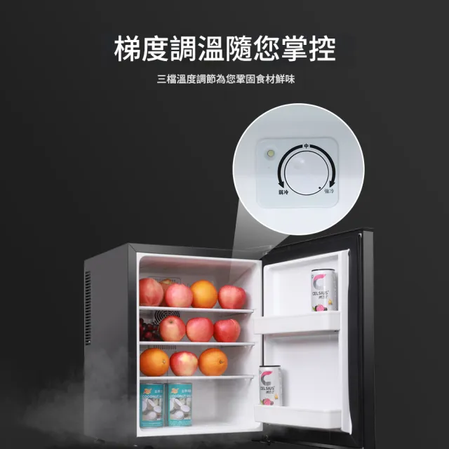 Loha 樂活家 40L小冰箱 冷藏箱 酒店/電競房冷藏櫃 BC-40A（半導體冷氣/靜音降噪/梯度調溫）