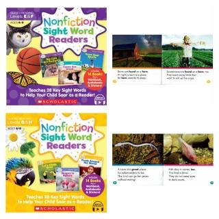 【麥克兒童外文書店】NONFICTION SIGHT WORD READER EF+GH 生活常見字:小讀本+線上音檔(分級讀本、常見字)