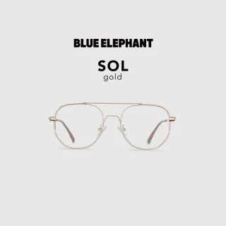 【BLUE ELEPHANT】SOL gold MAIN一般款式 抗藍光眼鏡 鏡框 附盒 官方旗艦店(韓國 眼鏡 明星同款)