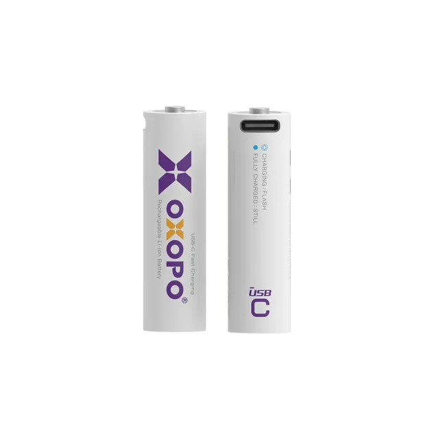 【OXOPO】XC系列 1.5V Type-C 充電鋰電池 (3號2入)