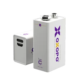 【OXOPO】XC系列 9V Type-C / Micro USB 充電鋰電池(1入)
