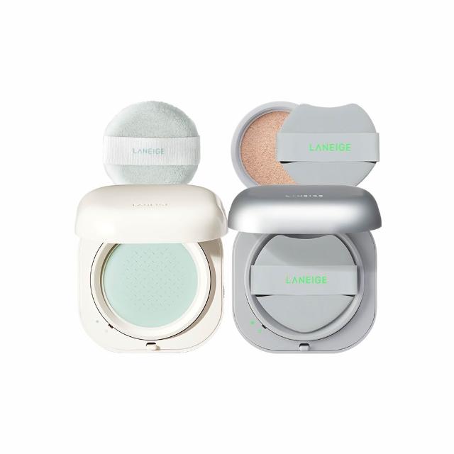 【LANEIGE 蘭芝】NEO完美氣墊底妝組(LANEIGE 氣墊15g*2 氣墊蜜粉7g 隔離乳 防曬)