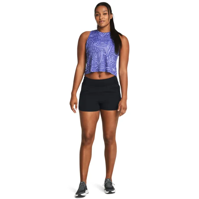 【UNDER ARMOUR】UA 女 Fusion 短褲_1383556-001(黑色)