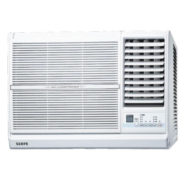 聲寶 SAMPO AW-PC28R 窗型定頻冷氣，適用4-6坪空間，CSPF第五級能源效率，額定冷房能力2.9kW，年耗電量僅998度，消耗電力879W，臺灣製造品質保證。全機3年保固，壓縮機長達10年保固，R410A冷媒，安裝尺寸寬580×高410mm，總重45KG。右吹出風口設計，提供舒適冷氣，適合小型居家使用，省電耐用首選！