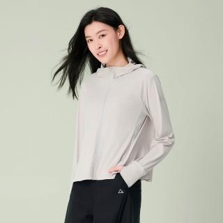 【GIORDANO 佐丹奴】女裝涼感抗UV連帽防曬外套 G-motion Anti-UV系列(15 銀雪灰)