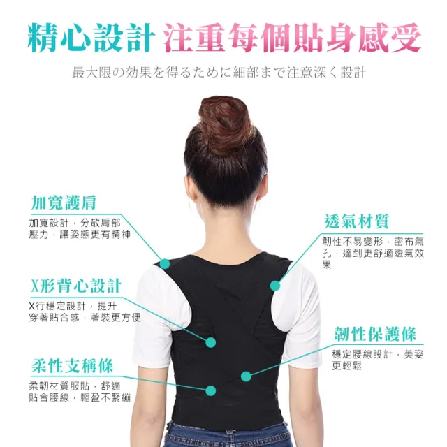 【Beroso 倍麗森】買一送一美姿挺胸束腹帶+防鼾護頸記憶枕(美背 美胸集中 挺胸美姿)