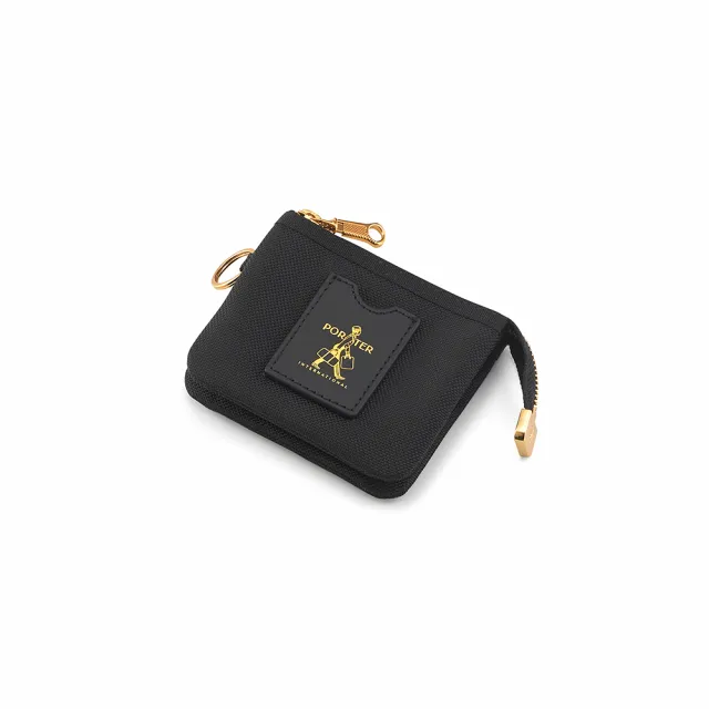 【PORTER INTERNATIONAL】經典復古LUXY零錢包(黑)