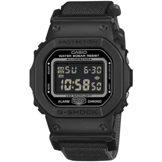 【CASIO 卡西歐】G-SHOCK 磁吸扣環布質錶帶電子錶 送禮 禮物(DW-5600MNC-1/速)