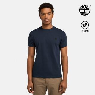 【Timberland】男款深寶石藍休閒短袖T恤(A2EKJZ02)