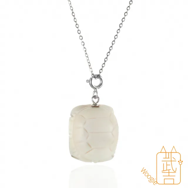 【Woogie武吉珠寶】精品文玩猛瑪象牙雕刻項鍊(富甲萬能扣19x16mm)