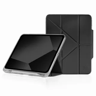 【STM】OPP iPad A18/A16/第10代 專用多角度折疊防摔保護殼 - 黑