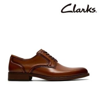 【Clarks】男鞋 Craft Remi Lace真皮寬楦素面德比鞋 正裝 紳士鞋 皮鞋(CLM86389D)