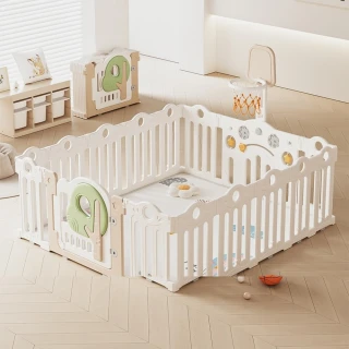 (暖星WarmStar)兒童遊戲圍欄 寶寶圍欄 安全圍欄 圍欄/組合櫃兩用 150x180CM 含地墊