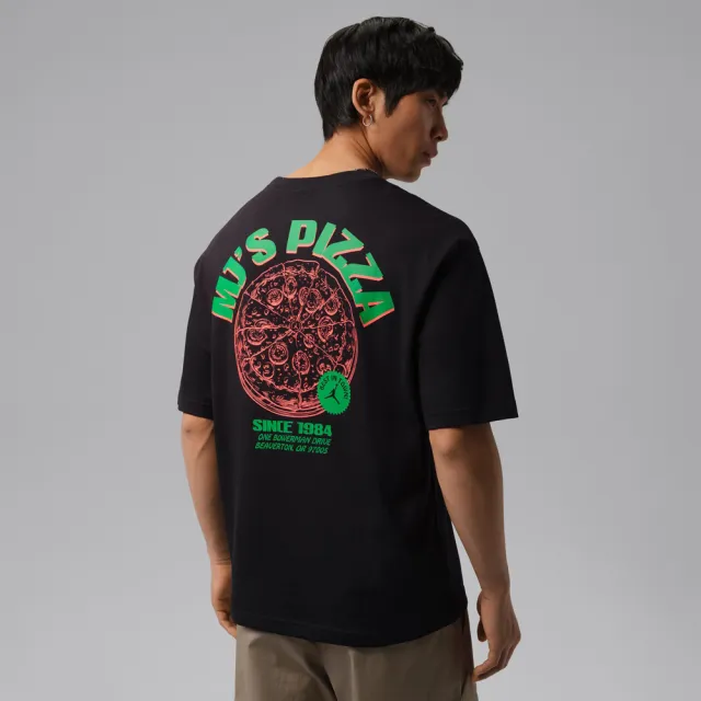 【NIKE 耐吉】短袖上衣 男 T恤 喬丹 AS M J NC PIZZA GFX SS CREW 黑 IF3167-010