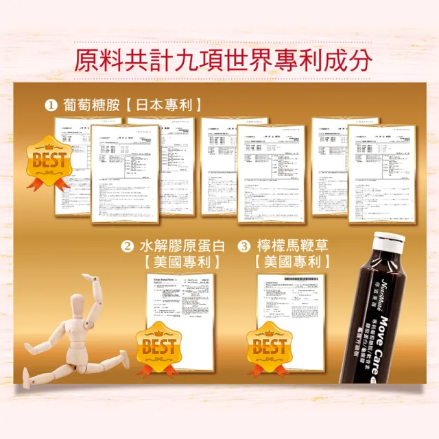 【Nutrimate 你滋美得】舒關加強液 龜鹿升級版 葡萄糖胺飲3入組(共72瓶、龜鹿膠、雪蓮花、液態葡萄糖胺)