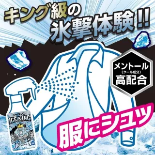【台隆手創館】日本白元 ICE KING衣物超涼感噴霧300mL(涼感噴霧 消臭噴霧)
