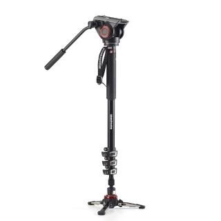 【Manfrotto 曼富圖】XPRO單腳架 鋁合金四節攝錄單腳架+油壓雲台套組 MVMXPRO500(正成公司貨)