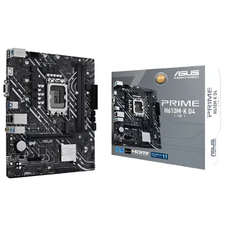 【Intel 英特爾】Intel Core i7-14700F CPU+華碩 H610M-K 主機板(二十核心超值組合包)