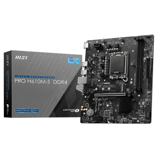 【Intel 英特爾】Intel Core i5-12400 CPU+微星 H610M-S 主機板(六核心超值組合包)
