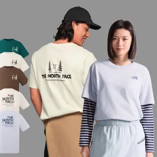 【The North Face】男女款純棉大Logo短袖T恤 (多色可選)