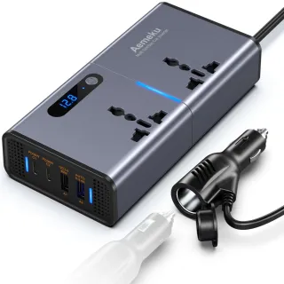車充插座12V轉110V變壓器 200W逆變器(電源轉換器 車載插座 PD車載充電器 點煙器快充 車載變壓器)