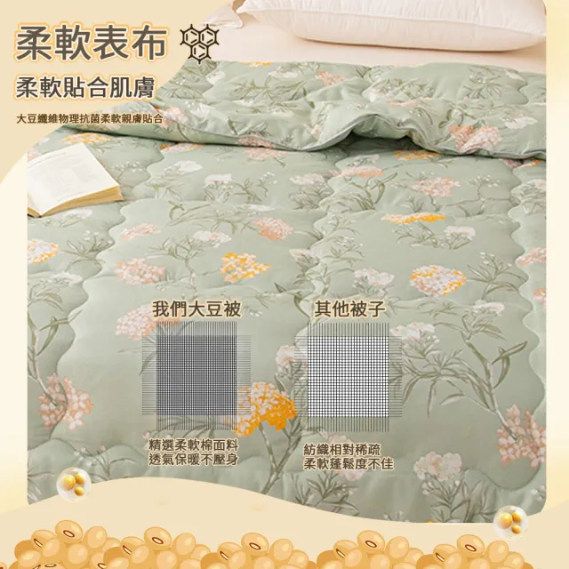 【Sleep Peacefully 寢室安居】日系石墨烯大豆纖維恆溫水洗被-多款任選(四季被/棉被/抗菌被/植物蛋白纖維)