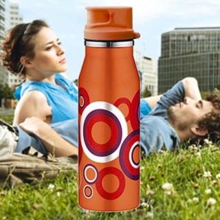 【alfi 愛麗飛】不鏽鋼普普風600cc掀蓋式直飲冷水壺