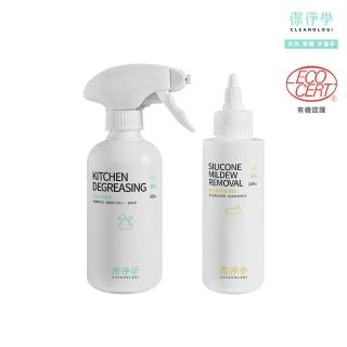 【cleanologi 潔淨學】浴廁 除黴雙效1+1組(除黴噴霧300mlx1 + 矽利康除黴凝膠100gx1)