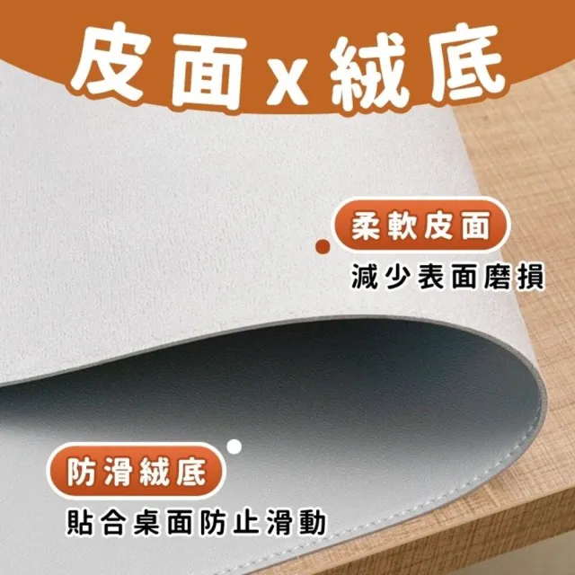 【享屋】贈超值證件套-防水皮革滑鼠墊-40*70cm(皮革桌墊 滑鼠墊 辦公桌墊 滑鼠墊 電腦桌墊 書桌墊)