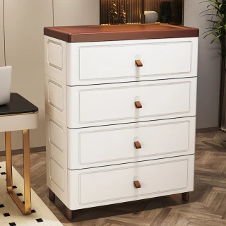 HOME宜家 抽屜式收納櫃 床邊雜物櫃 臥室儲物櫃104*60*31cm（雜物櫃/整理櫃/抽屜櫃）