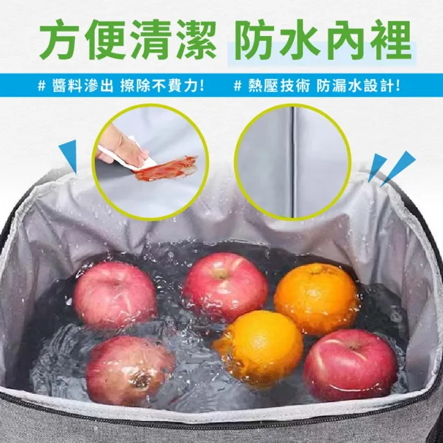 【享屋】三層加厚保冷袋-15L(保溫袋 防水野餐包 保鮮袋 保溫箱 野餐包 便當包 露營包 鋁箔保冰)