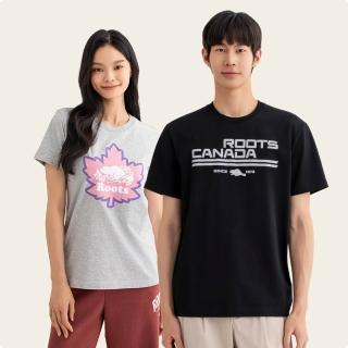 【Roots】男女款-精選Roots 經典海狸圖案短袖T恤(多款可選)
