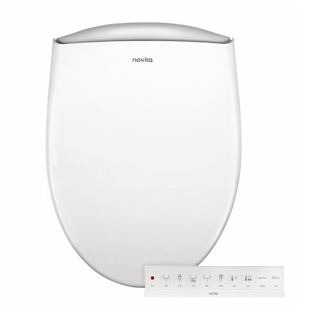 【Novita 諾維達】瞬熱式正離子濾水洗淨便座 BD-NTW800 長版(無線搖控/暖風烘乾/強效除臭/免治馬桶)