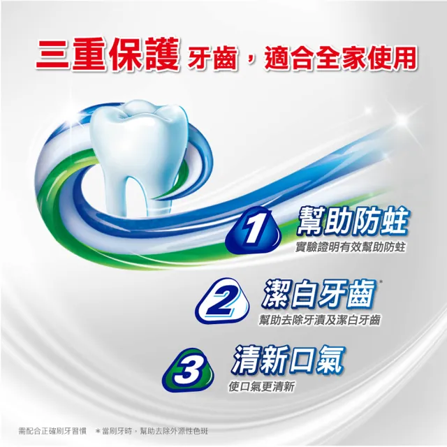 【Colgate 高露潔】三重功效牙膏160gX9入(潔白牙齒/口氣清新)