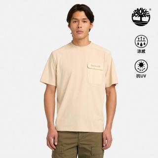 【Timberland】男款米色Timberchill短袖T恤(A2R8HY94)